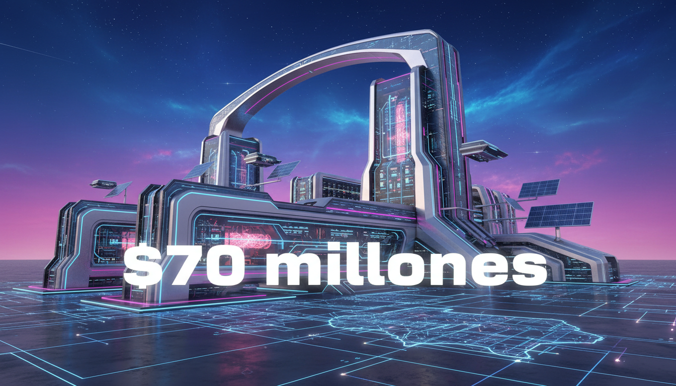 Centro de datos Galaxy en Texas con tecnología avanzada y energía renovable.
