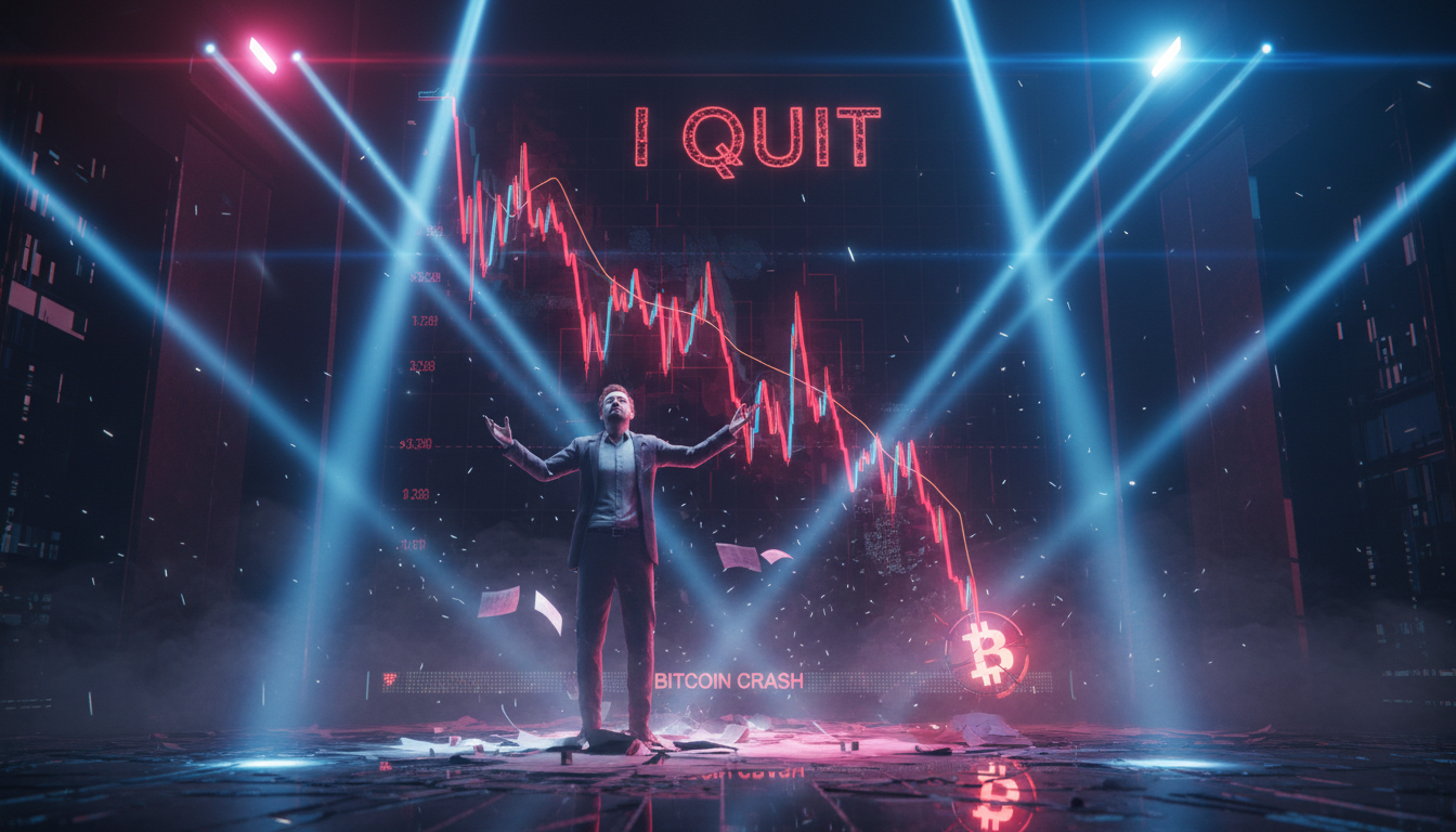 Jack Mallers renuncia mientras el gráfico de Bitcoin muestra caídas significativas.
