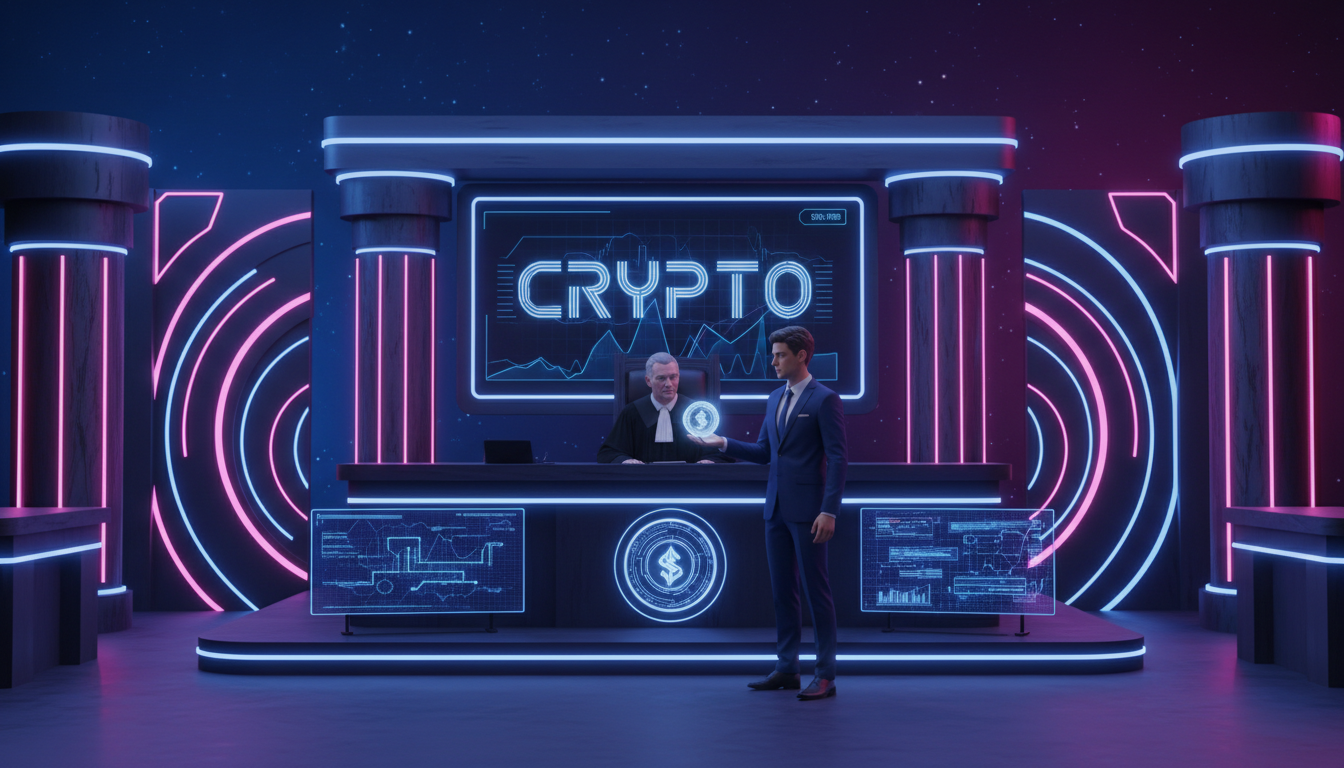 Juez de tribunal 3D y acusado de cripto en juicio sobre manipulación de mercado.