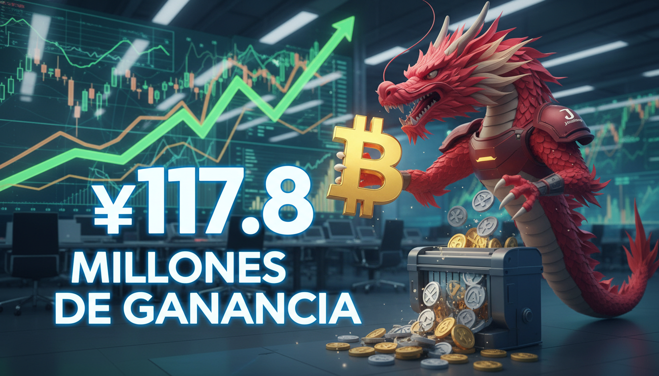 Ejecutivos de Remixpoint vendiendo altcoins y enfocándose en Bitcoin con gráficos de ganancias.